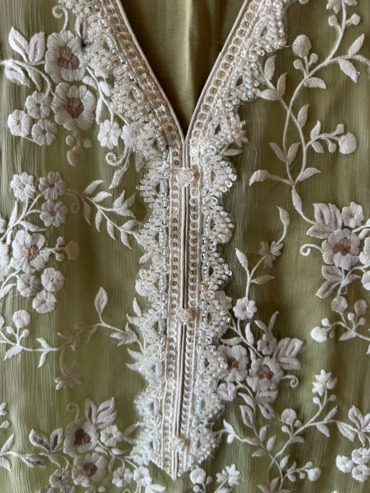 Beautiful Thread embroidered designer Suit Set