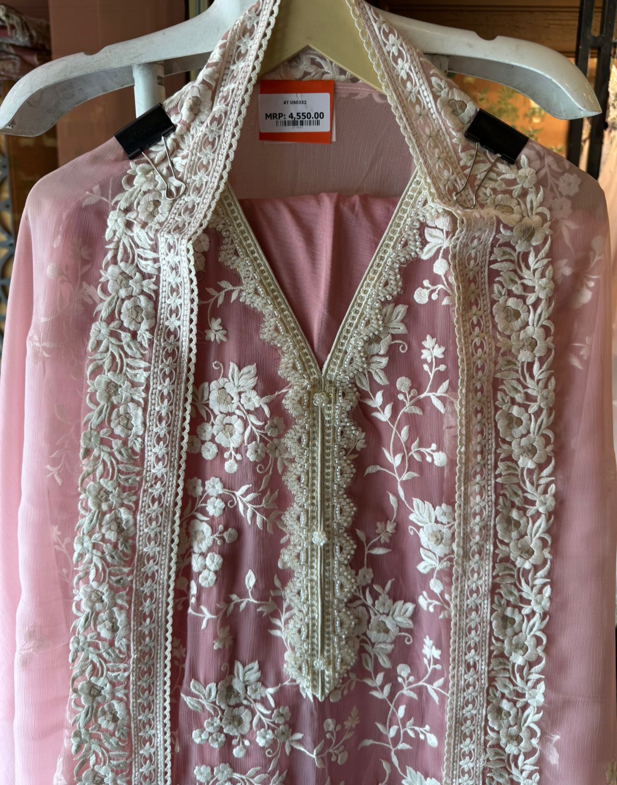 Beautiful Thread embroidered designer Suit Set