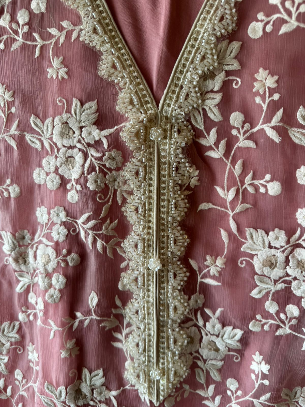 Beautiful Thread embroidered designer Suit Set