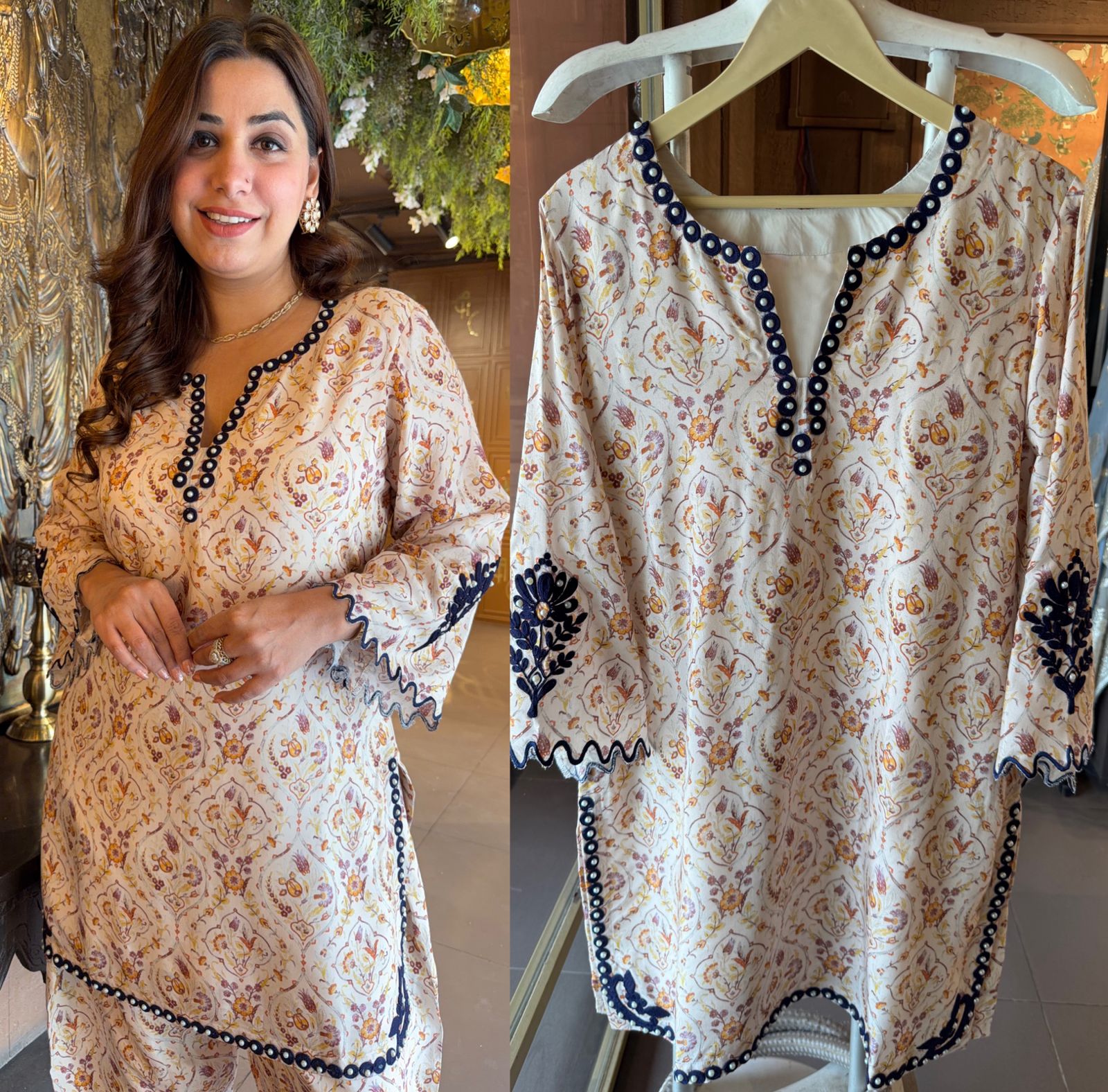 Printed Kurta & Pant Co-Ord Set