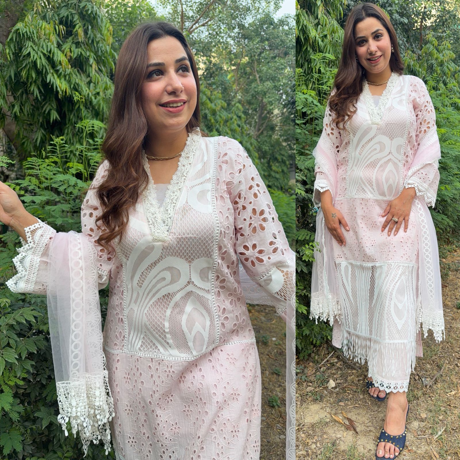 PURE HAKUBA CHICKEN PAKISTANI DESIGNER STITCHED SETS