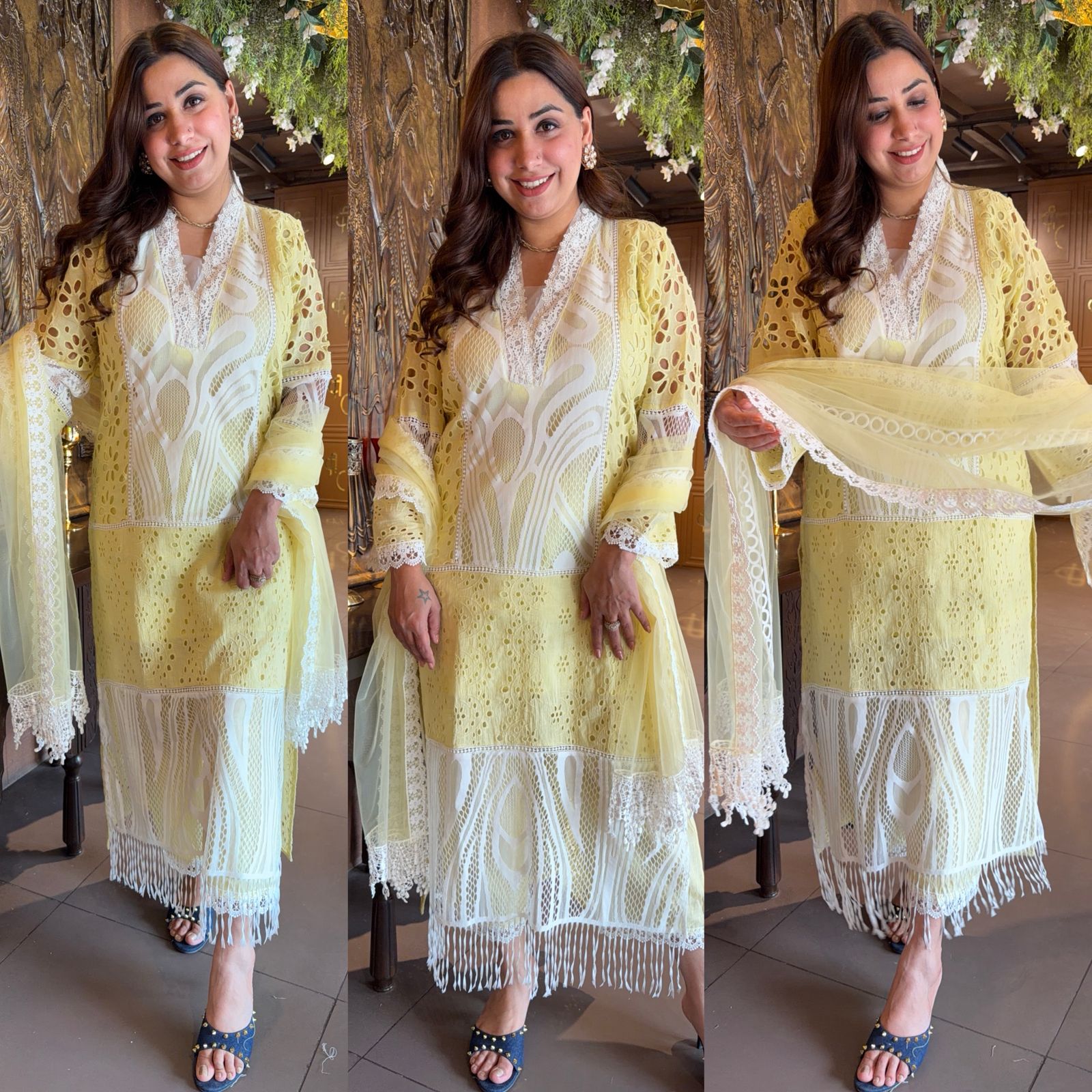 PURE HAKUBA CHICKEN PAKISTANI DESIGNER STITCHED SETS
