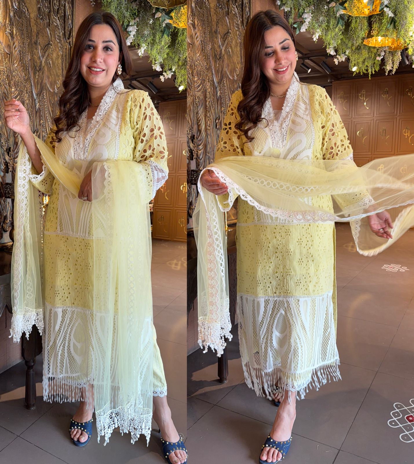 PURE HAKUBA CHICKEN PAKISTANI DESIGNER STITCHED SETS