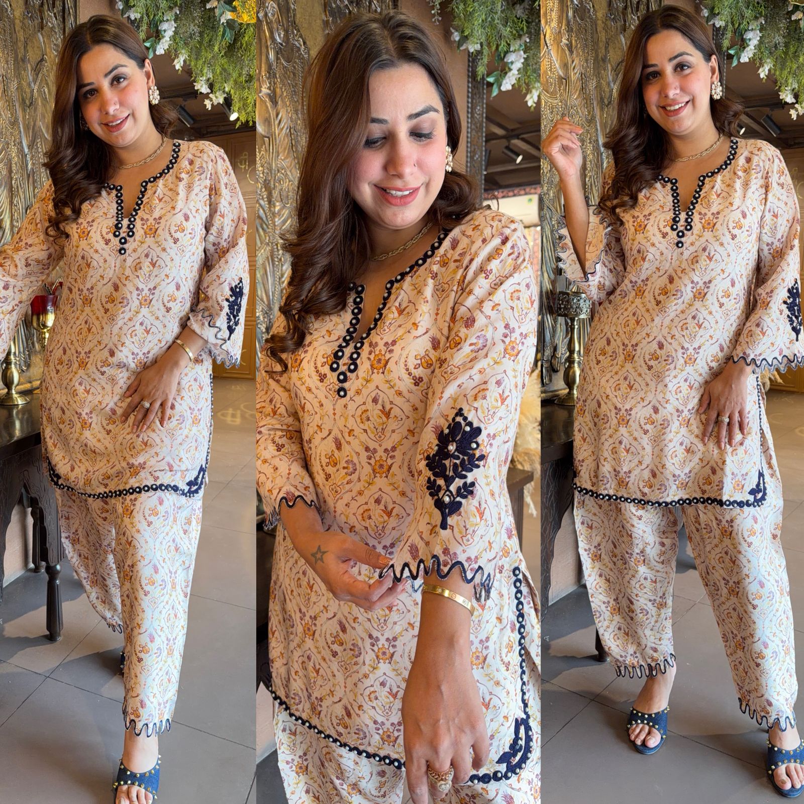 Printed Kurta & Pant Co-Ord Set