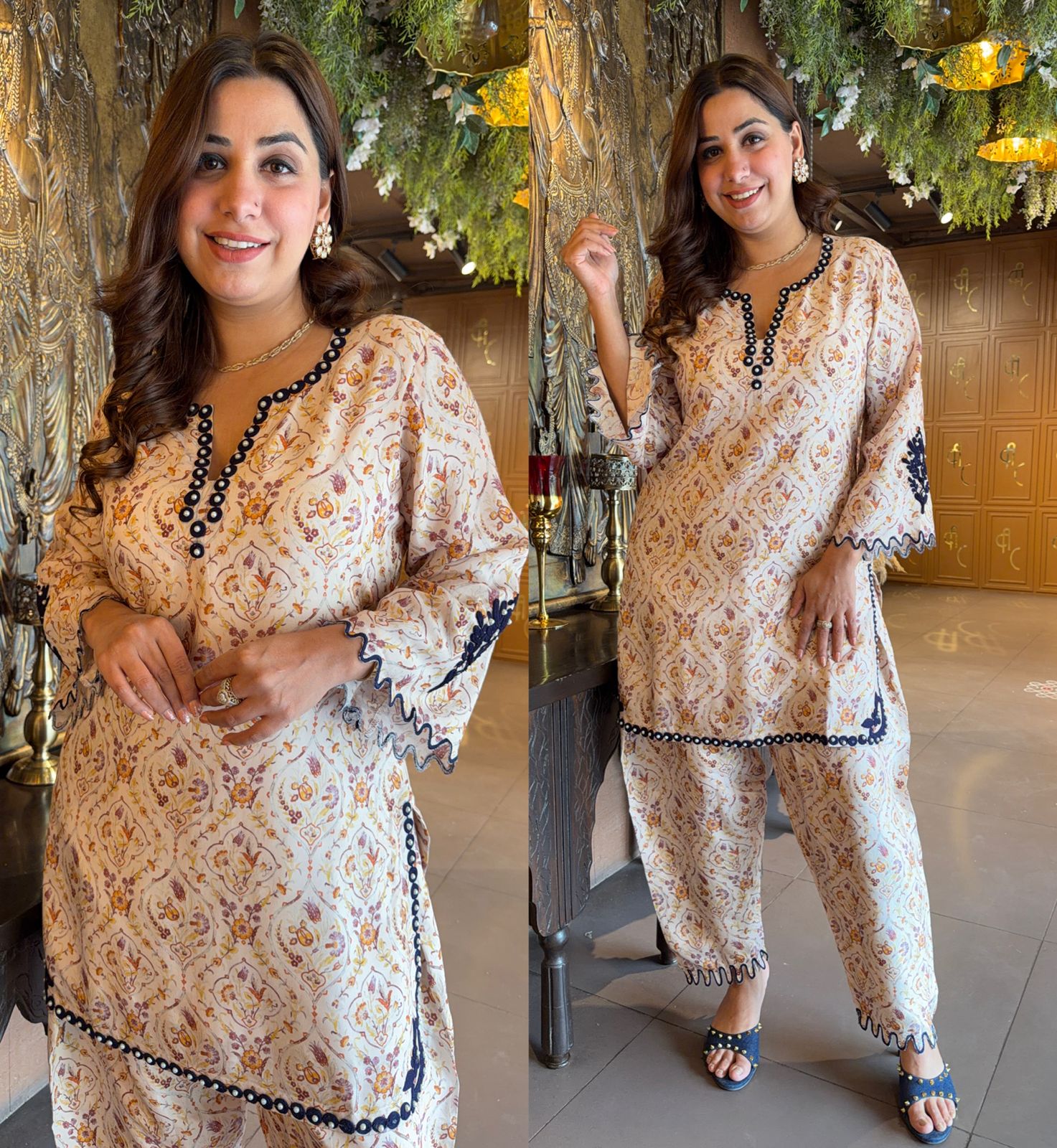 Printed Kurta & Pant Co-Ord Set