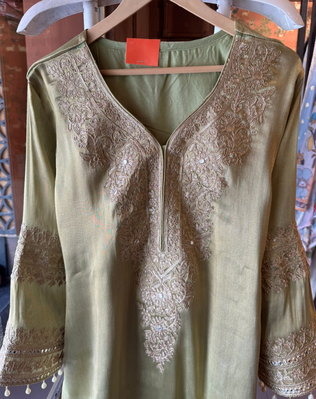 Giraffe tissue kurta