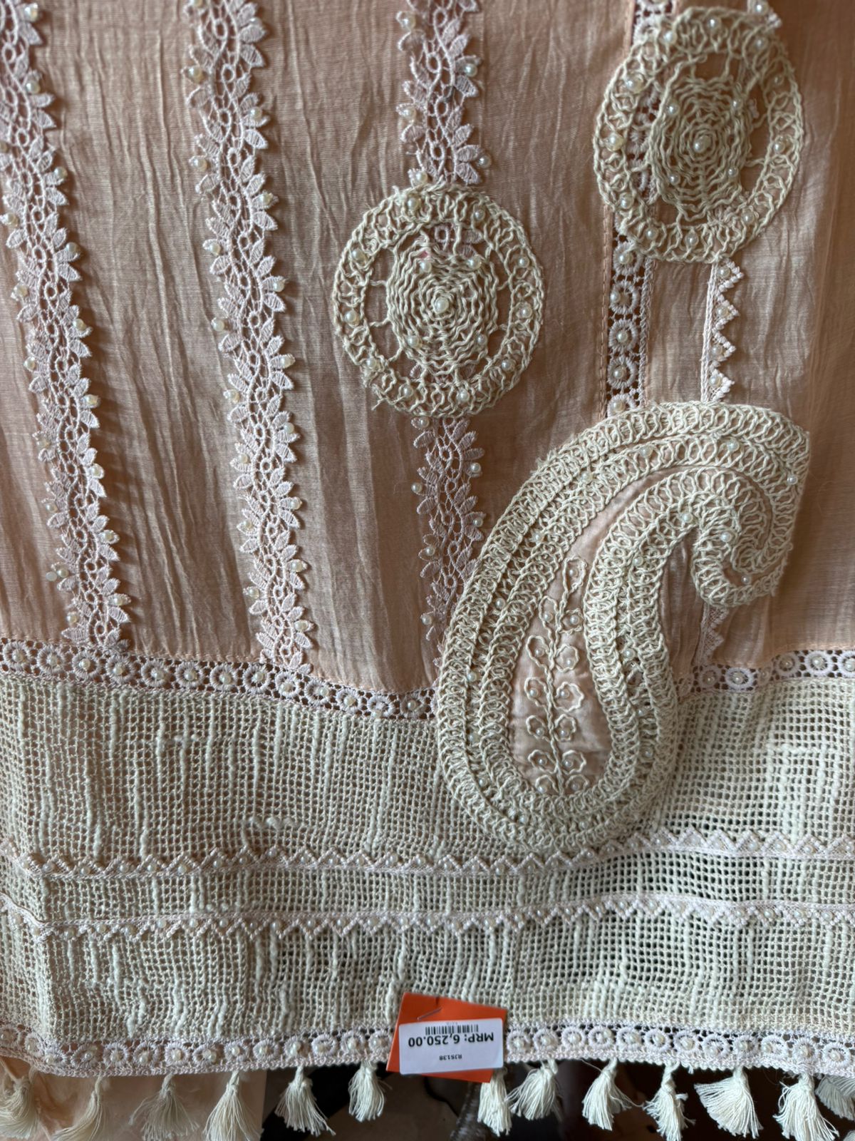 Hand-Dori Embroidered Unstitched Suit set
