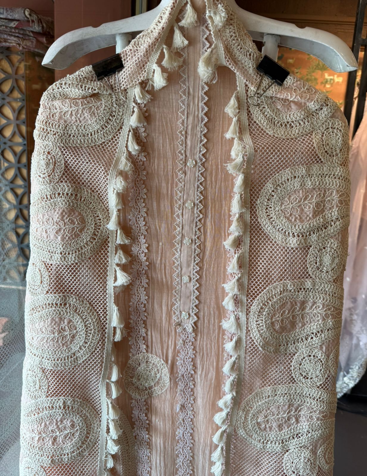 Hand-Dori Embroidered Unstitched Suit set