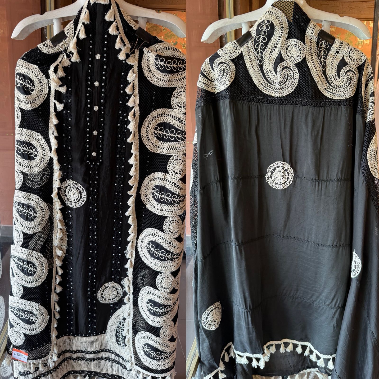 Hand-Dori Embroidered Unstitched Suit set