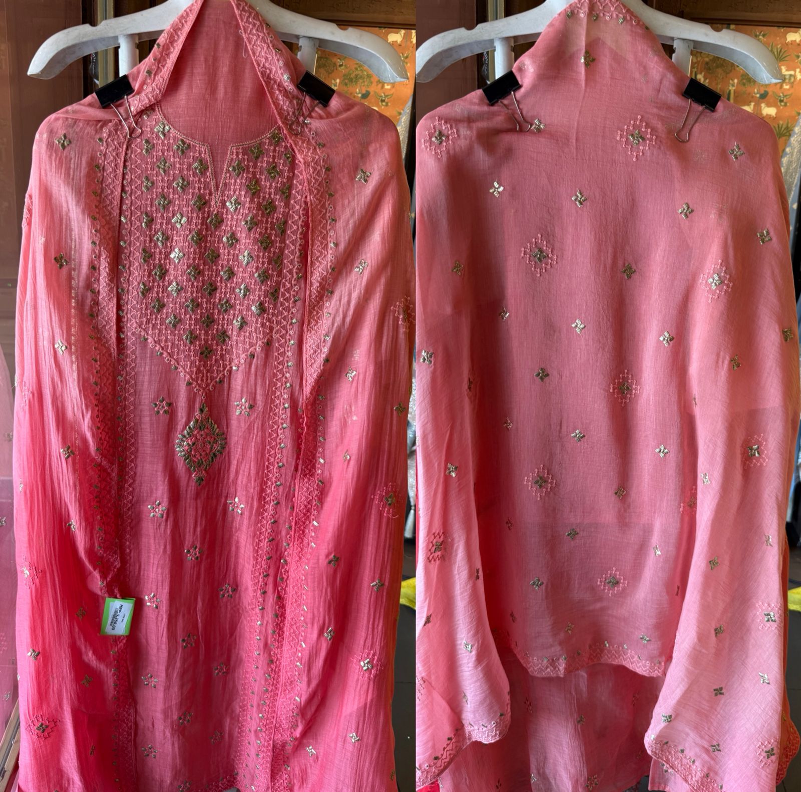 Chickenkaari Ombre shaded Embroidered Suit