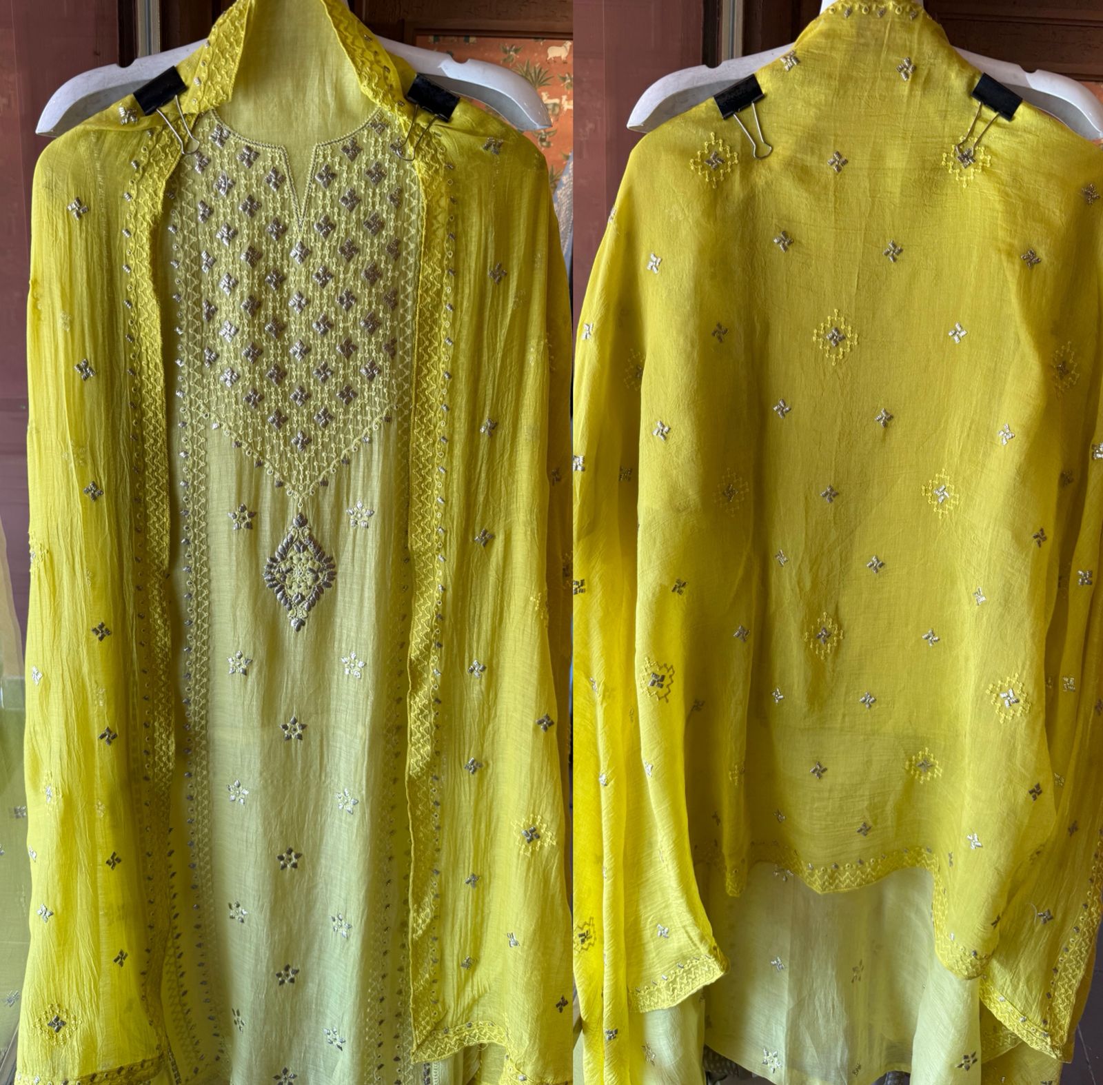 Chickenkaari tone on tone Embroidered Suit