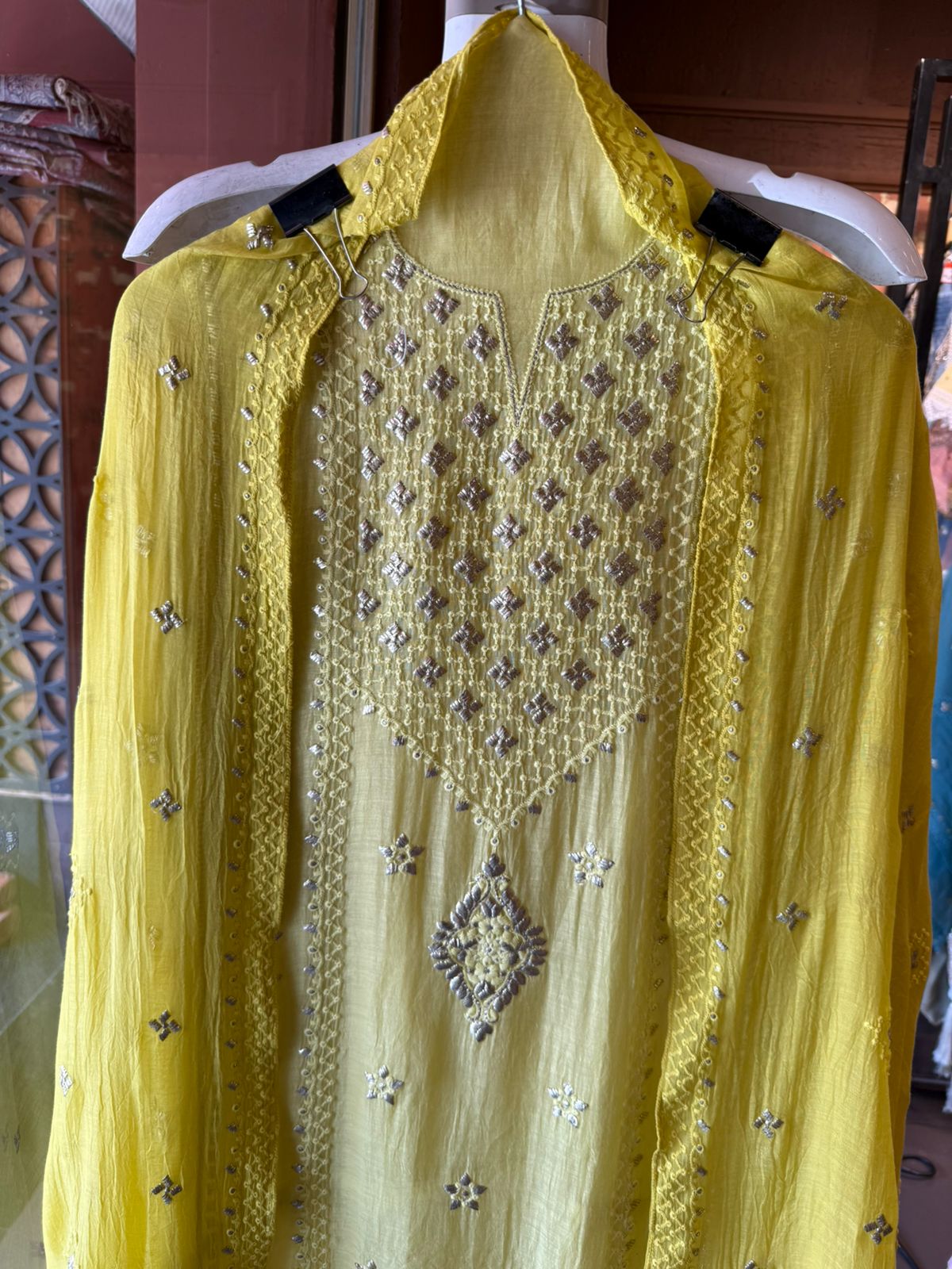 Chickenkaari tone on tone Embroidered Suit