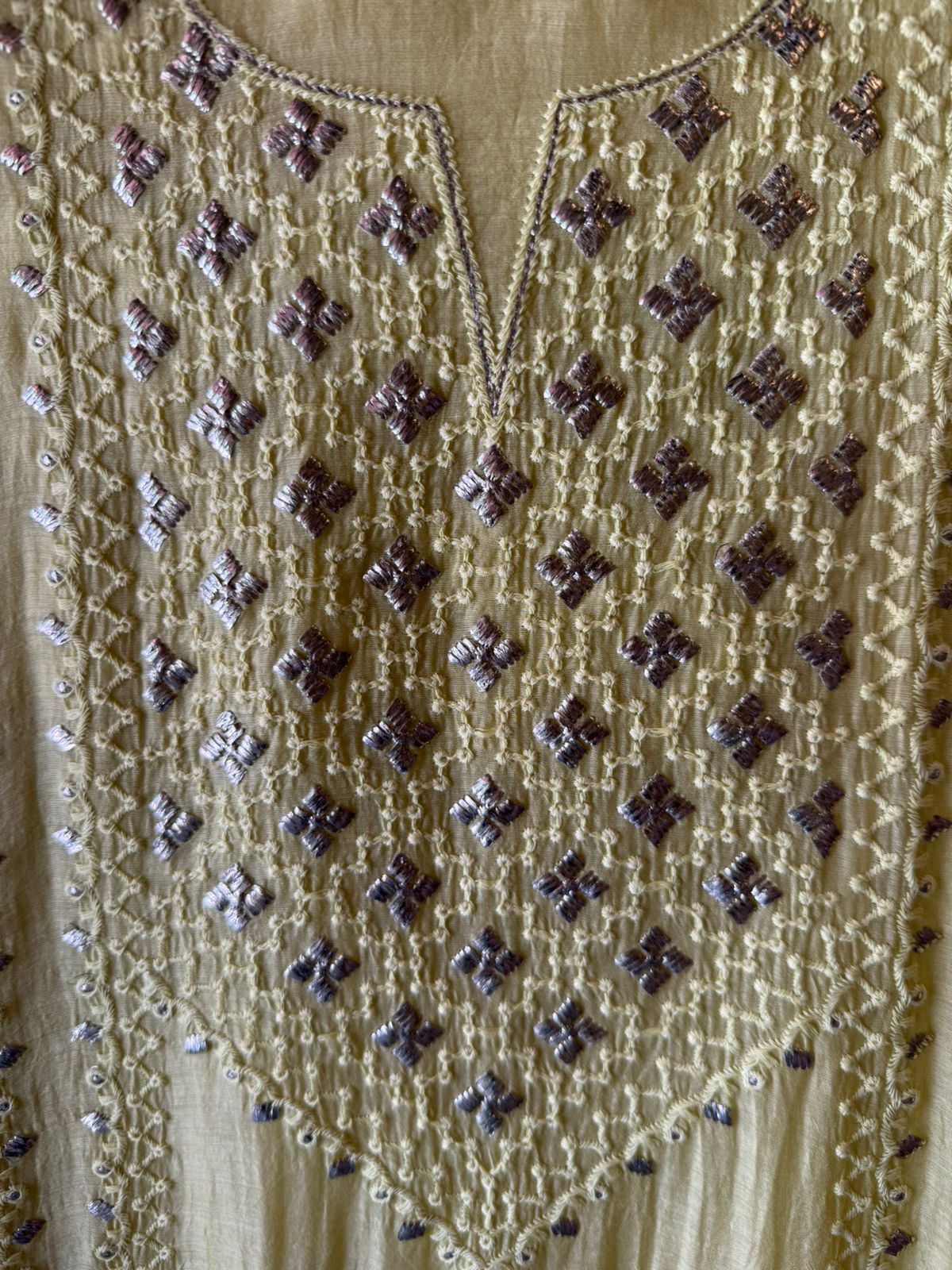 Chickenkaari tone on tone Embroidered Suit
