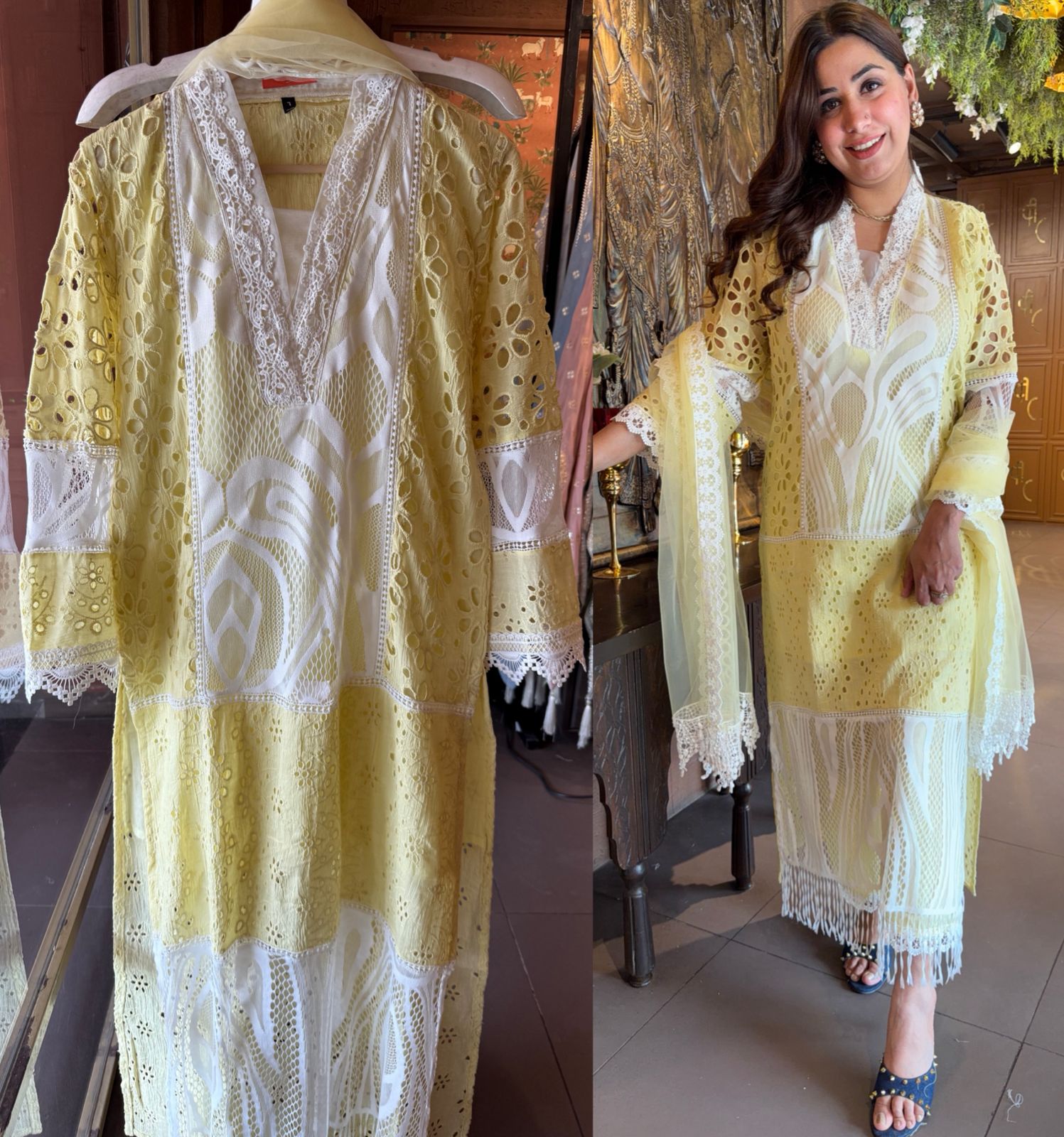 PURE HAKUBA CHICKEN PAKISTANI DESIGNER STITCHED SETS