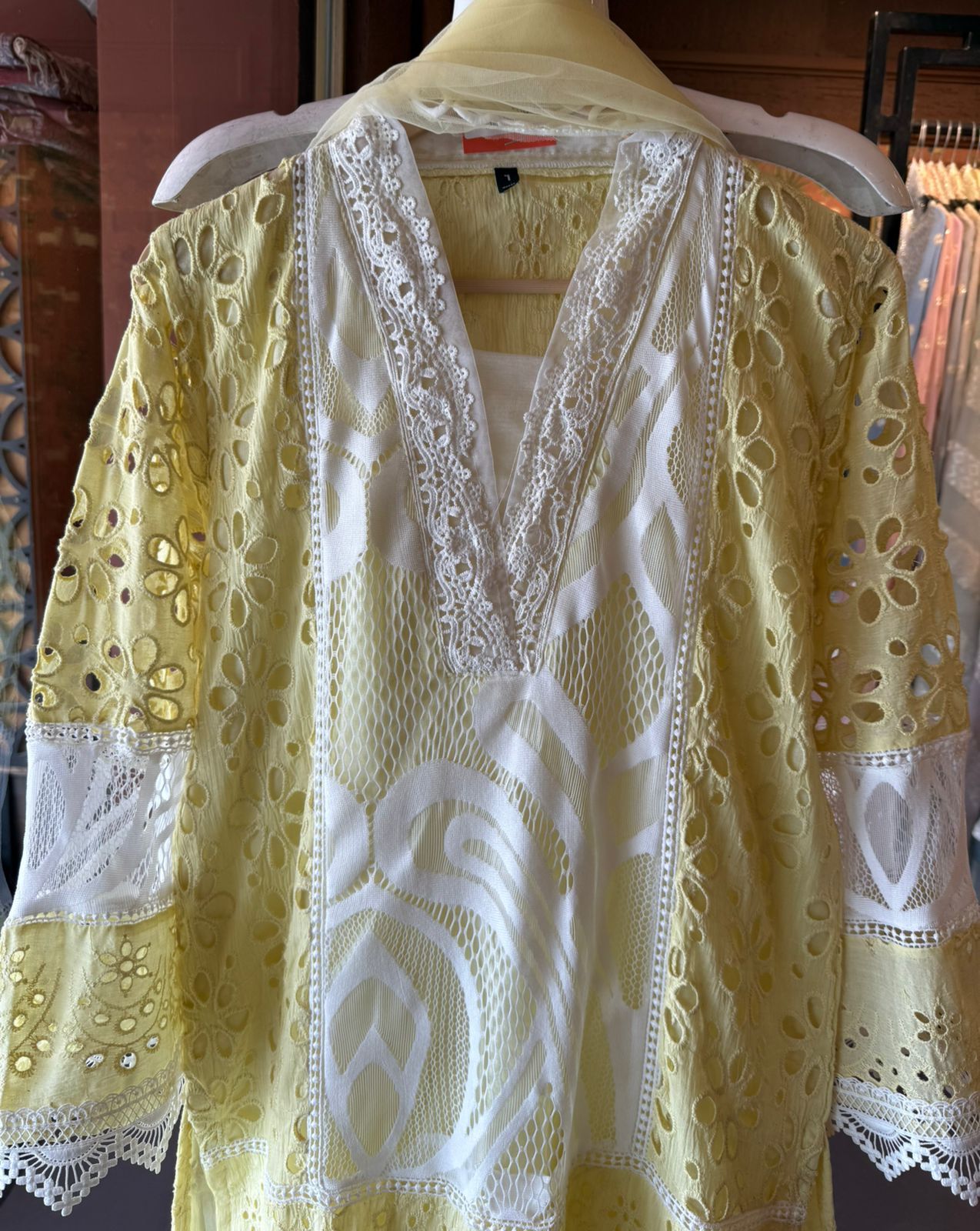 PURE HAKUBA CHICKEN PAKISTANI DESIGNER STITCHED SETS