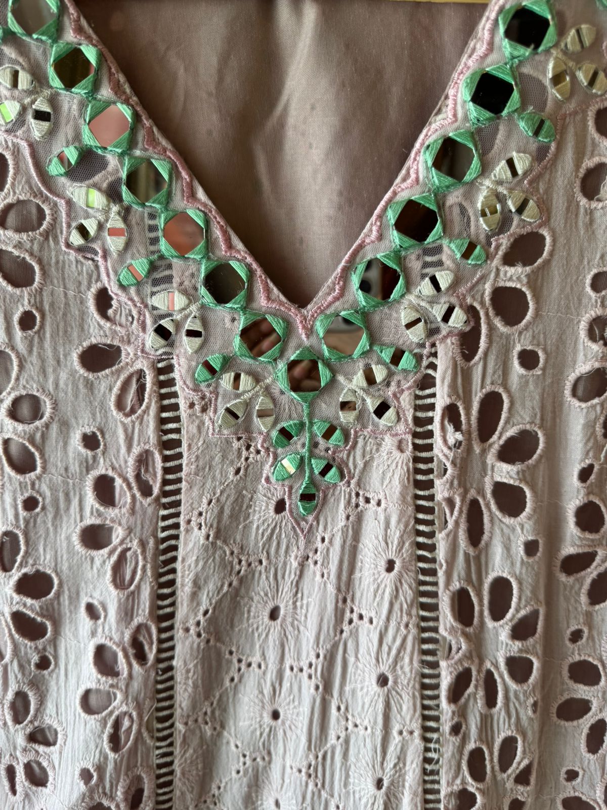 Hakuba cotton Schiffli Embroidered 3 Piece set