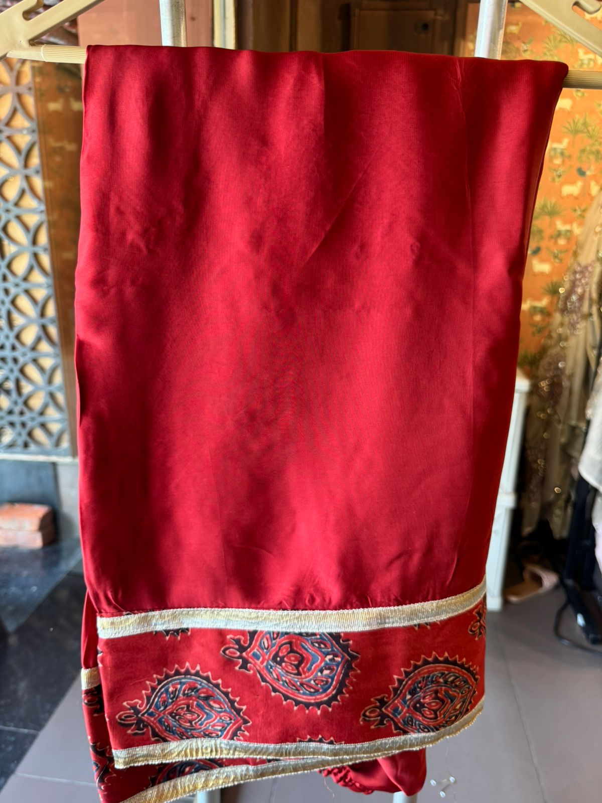 Midnight Ajrakh Inspired Kurta Set