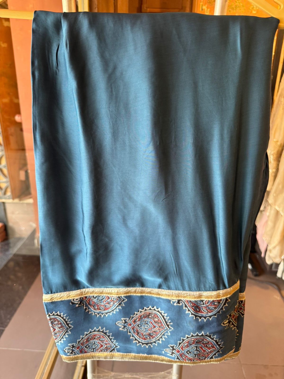 Midnight Ajrakh Inspired Kurta Set