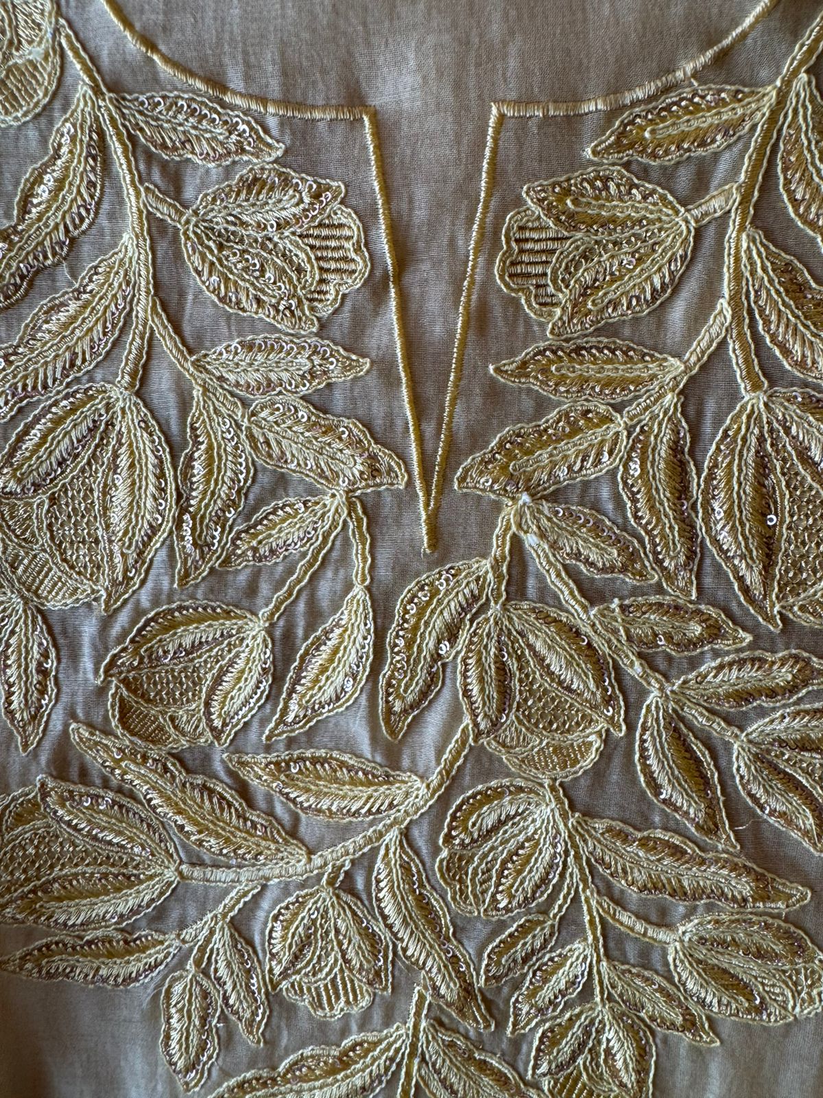 Mul cotton Chanderi unstitched Suit