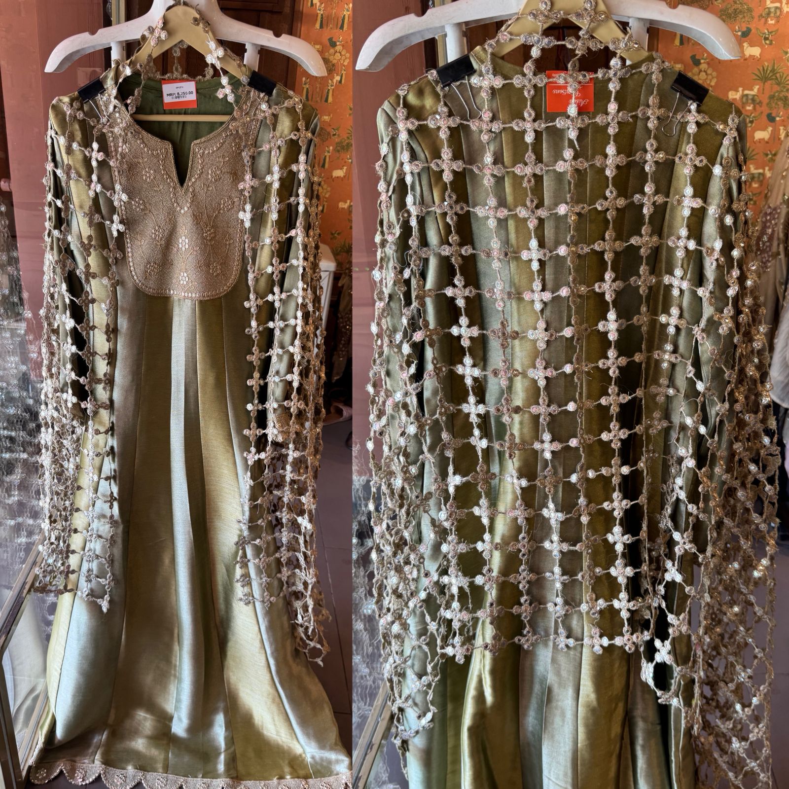 Antique Festive Anarkali Suit Set