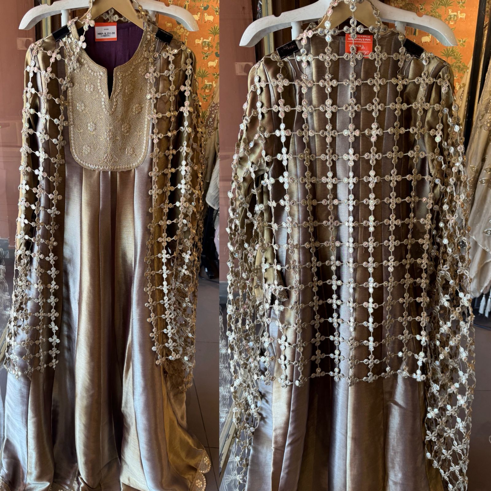 Antique Festive Anarkali Suit Set