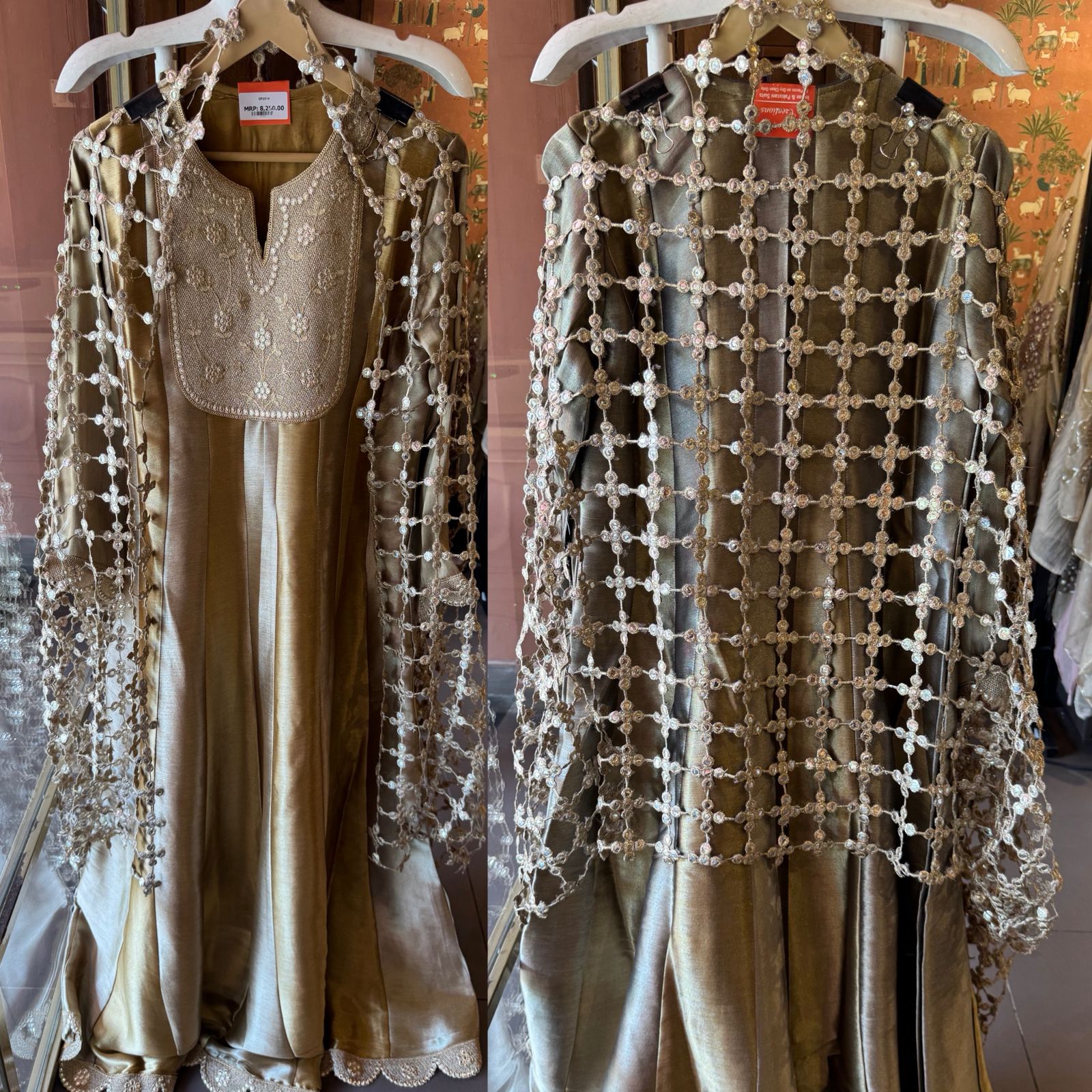 Antique Festive Anarkali Suit Set
