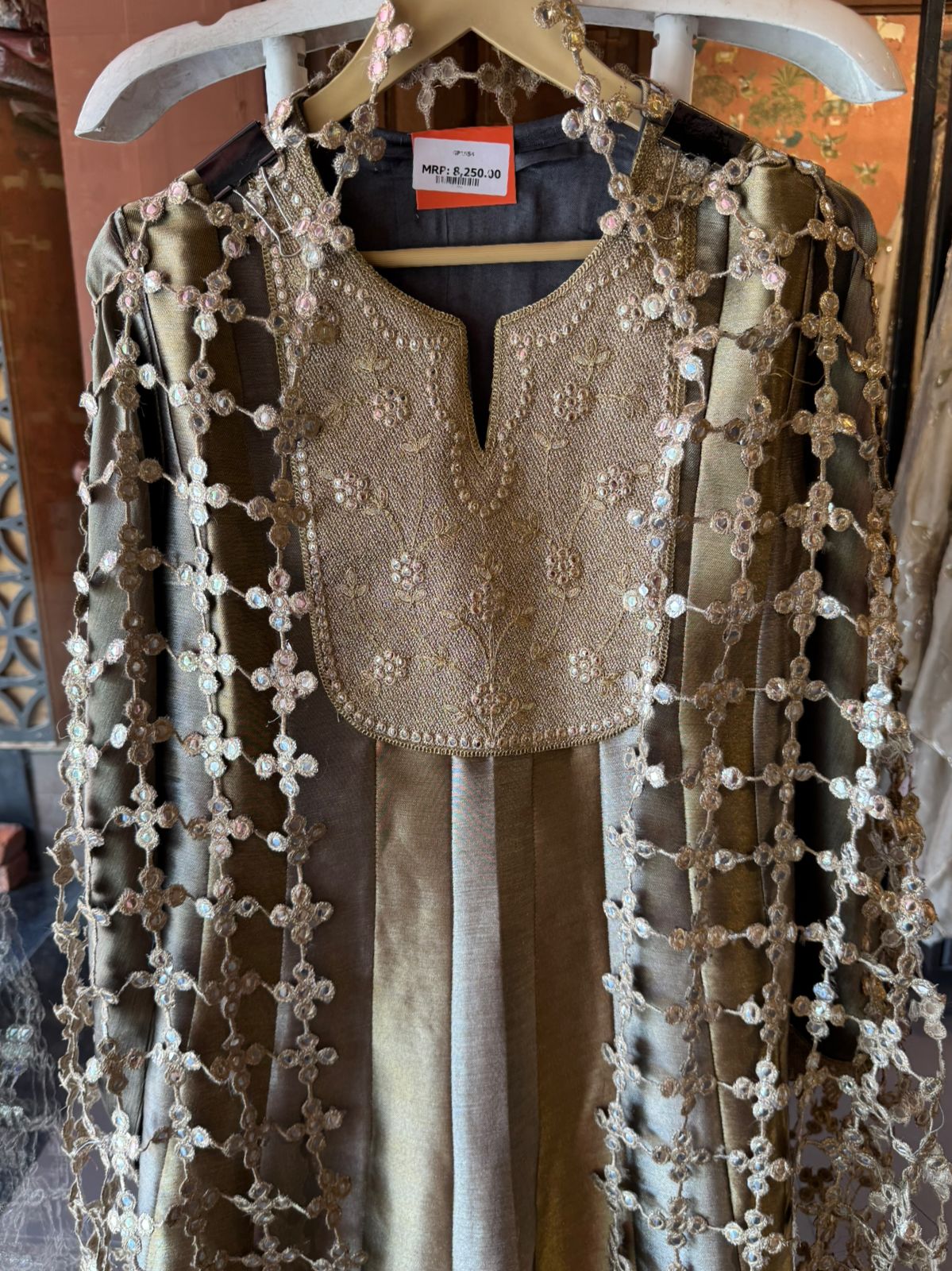 Antique Festive Anarkali Suit Set