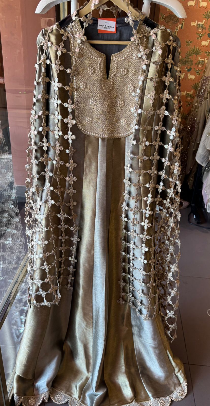 Antique Festive Anarkali Suit Set