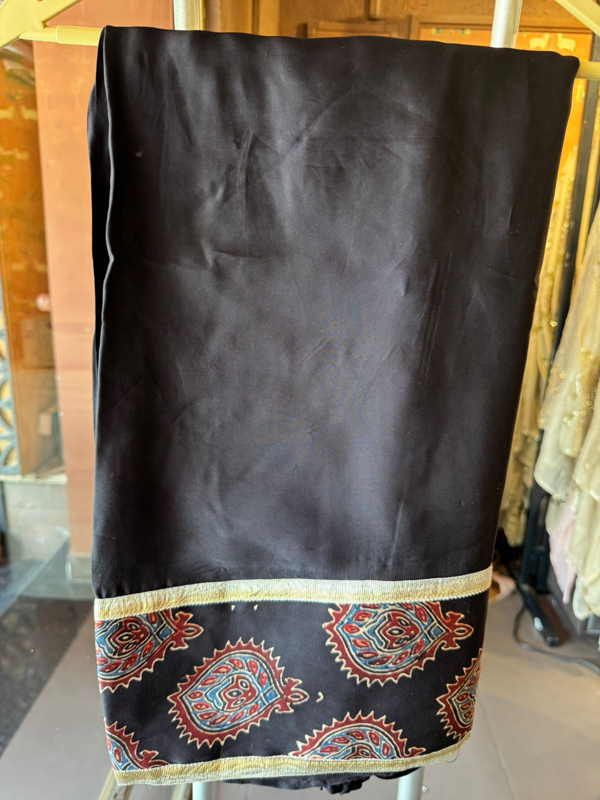 Midnight Ajrakh Inspired Kurta Set
