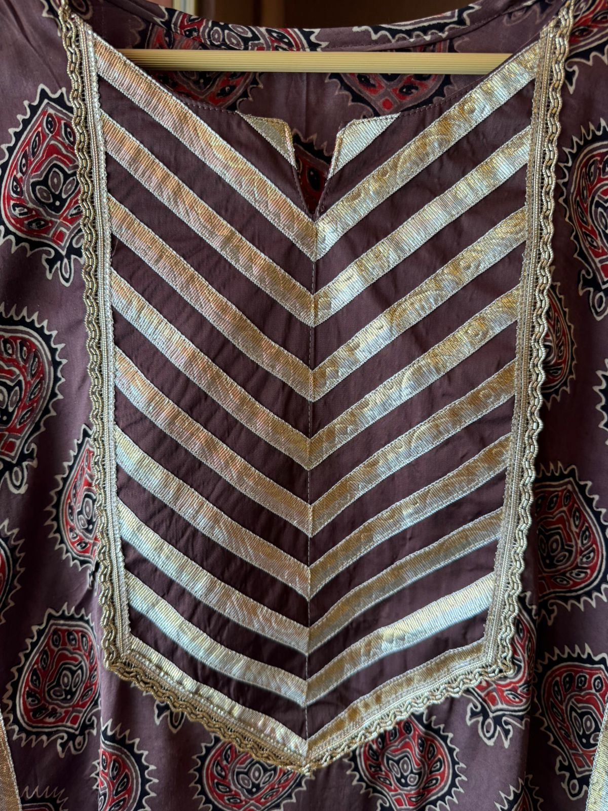 Midnight Ajrakh Inspired Kurta Set