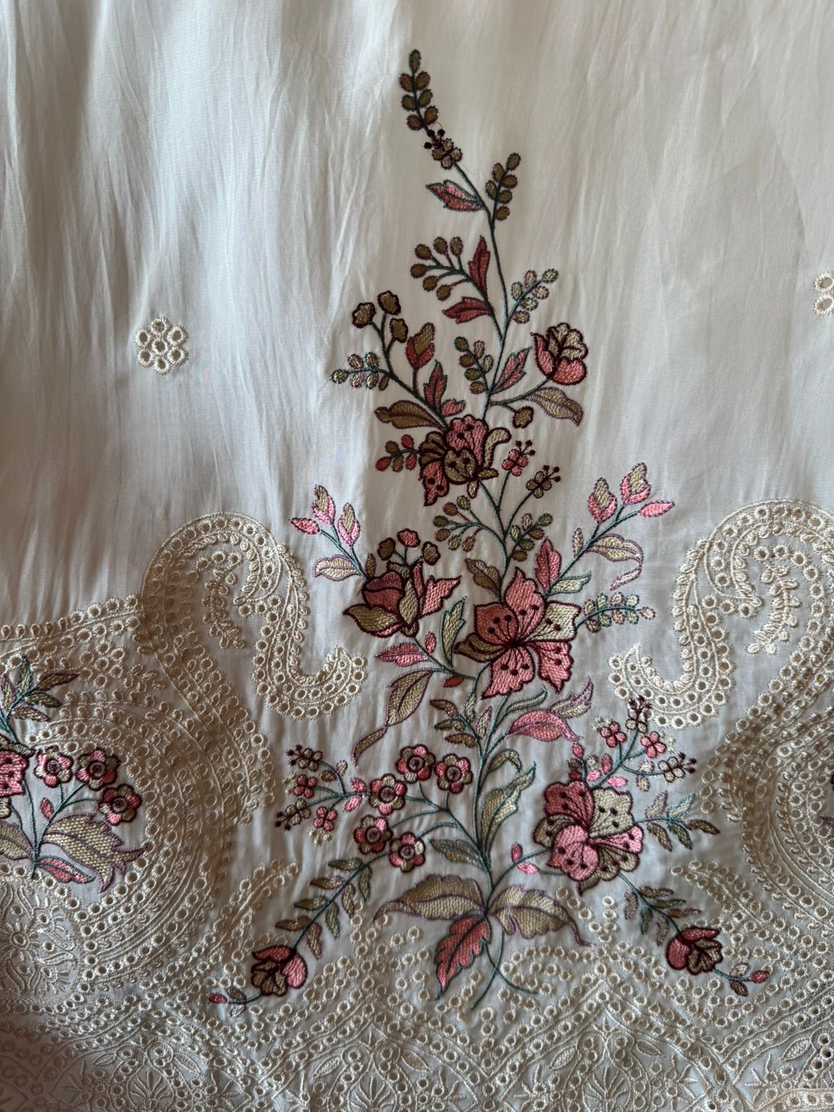 Organza Unstitched Suit set