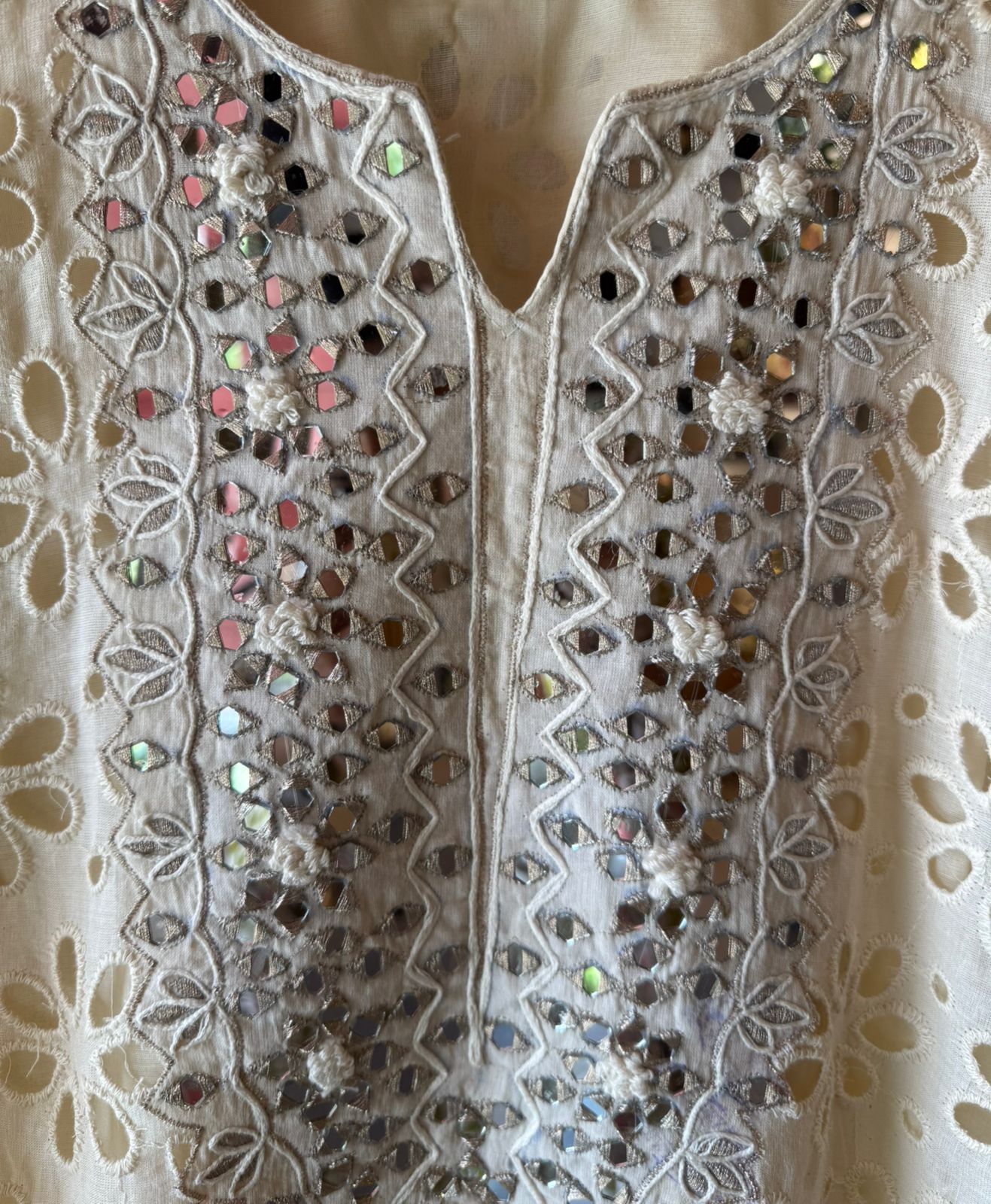 Hakuba cotton Schiffli Embroidered 3 Piece sets
