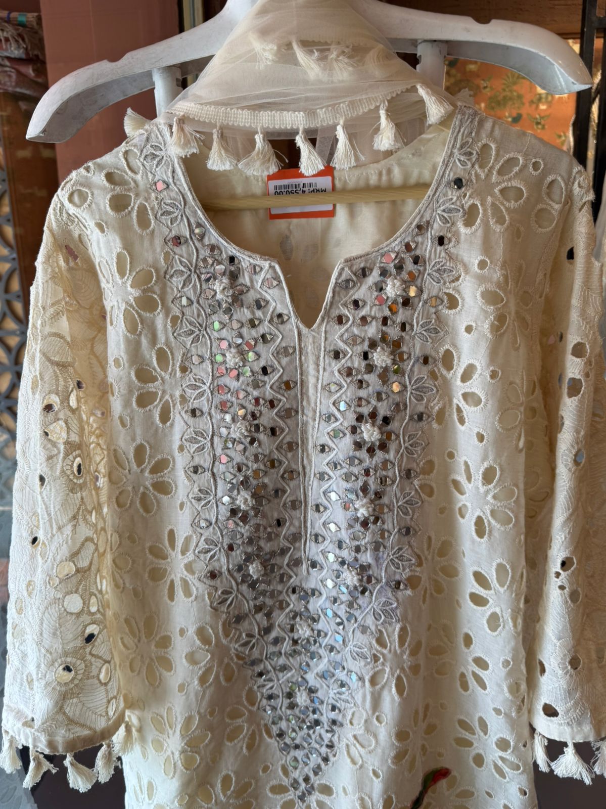 Hakuba cotton Schiffli Embroidered 3 Piece sets