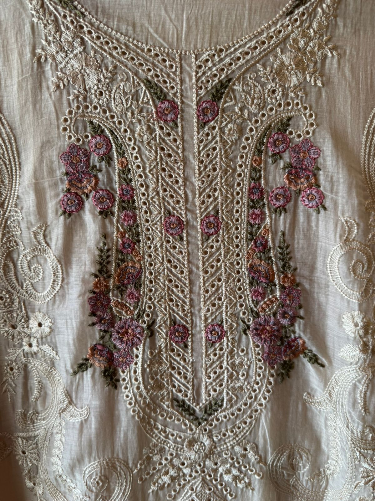 Mul Mul cotton Unstitched Suit set