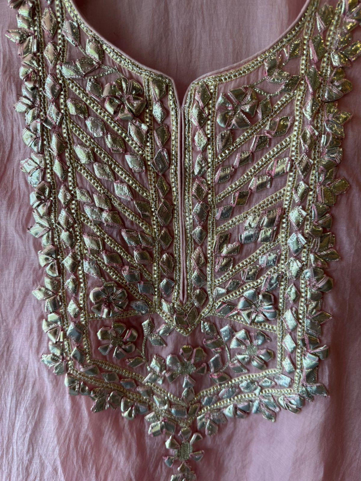 Mul cotton Kaaftan set with Dhoti salwar