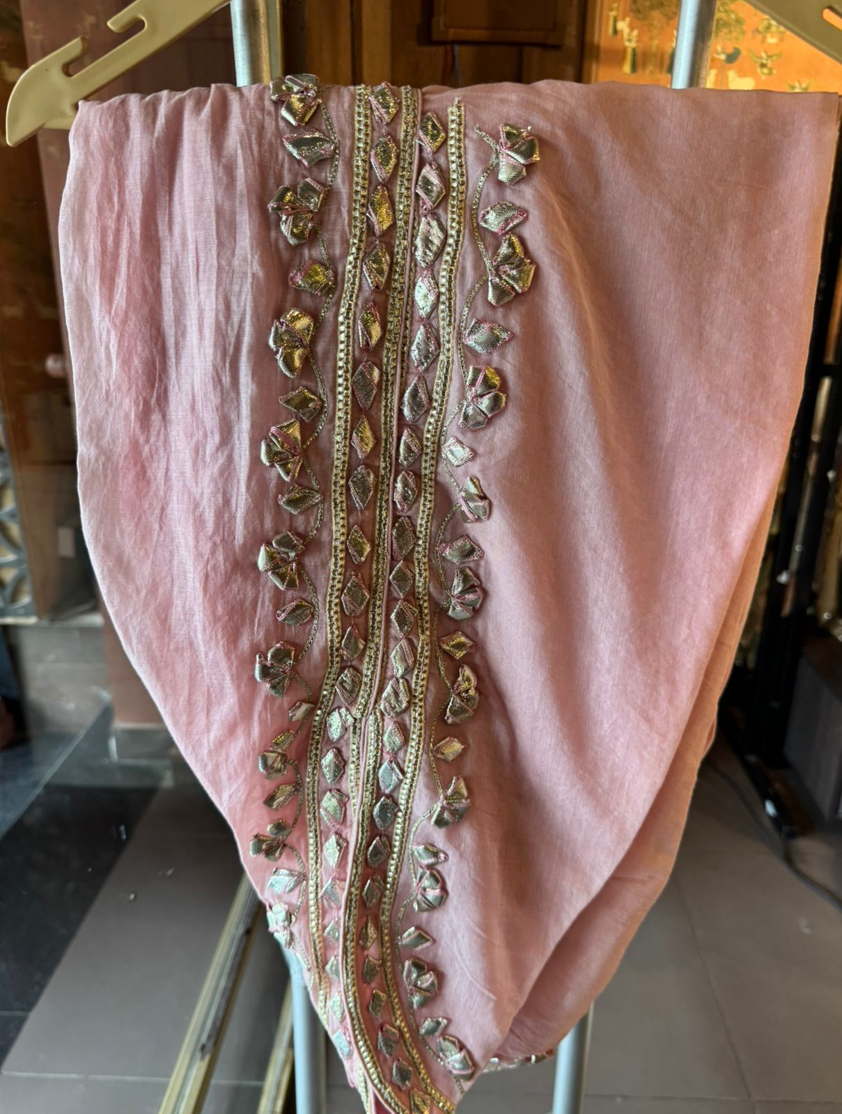 Mul cotton Kaaftan set with Dhoti salwar