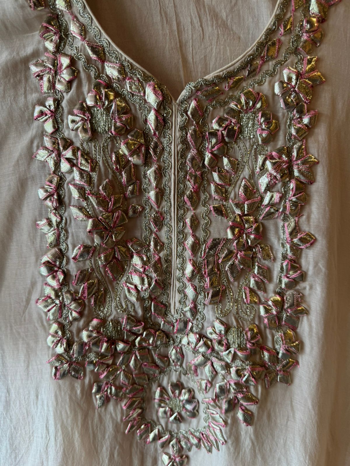 Mul cotton Kaaftan set with Dhoti salwar