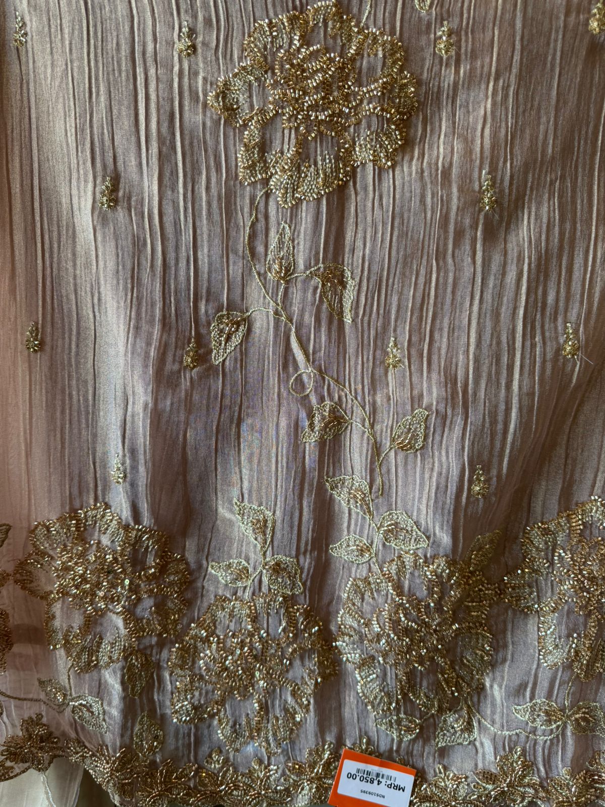 Floral Handwork unstitched Suit