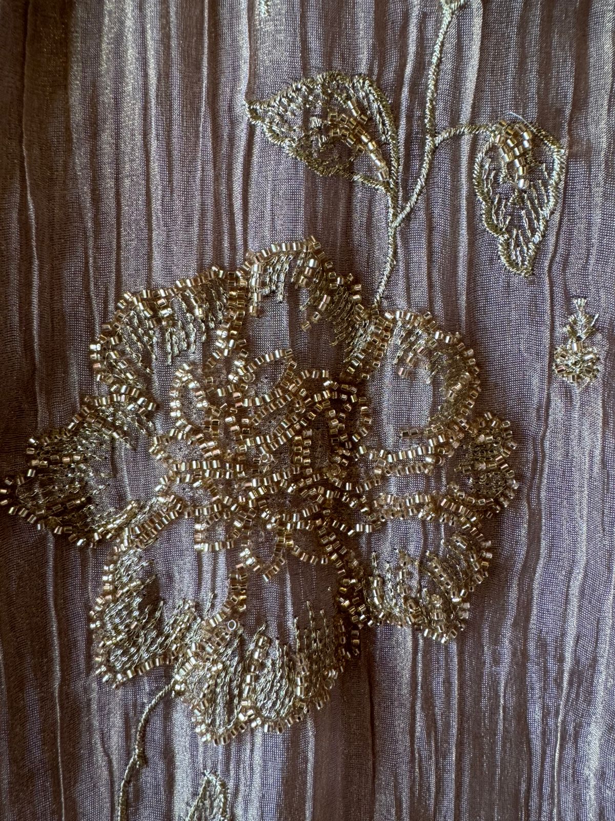 Floral Handwork unstitched Suit