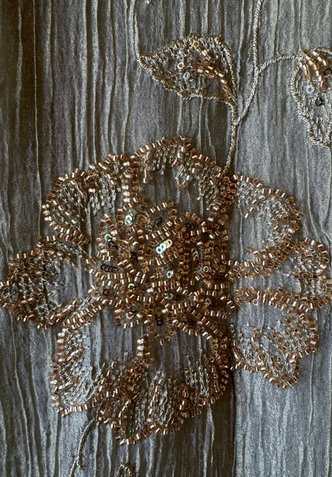 Floral Handwork unstitched Suit