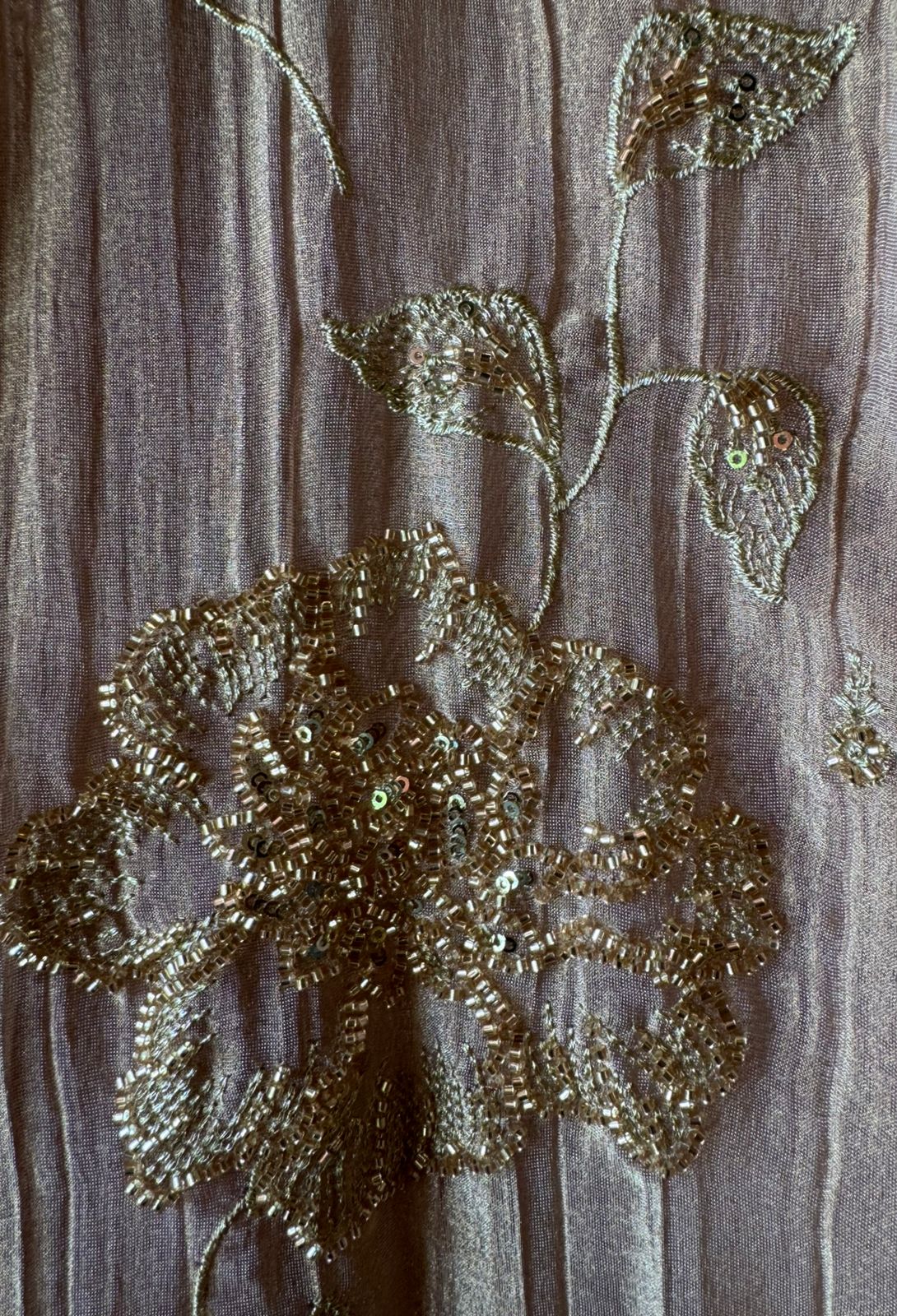 Floral Handwork unstitched Suit