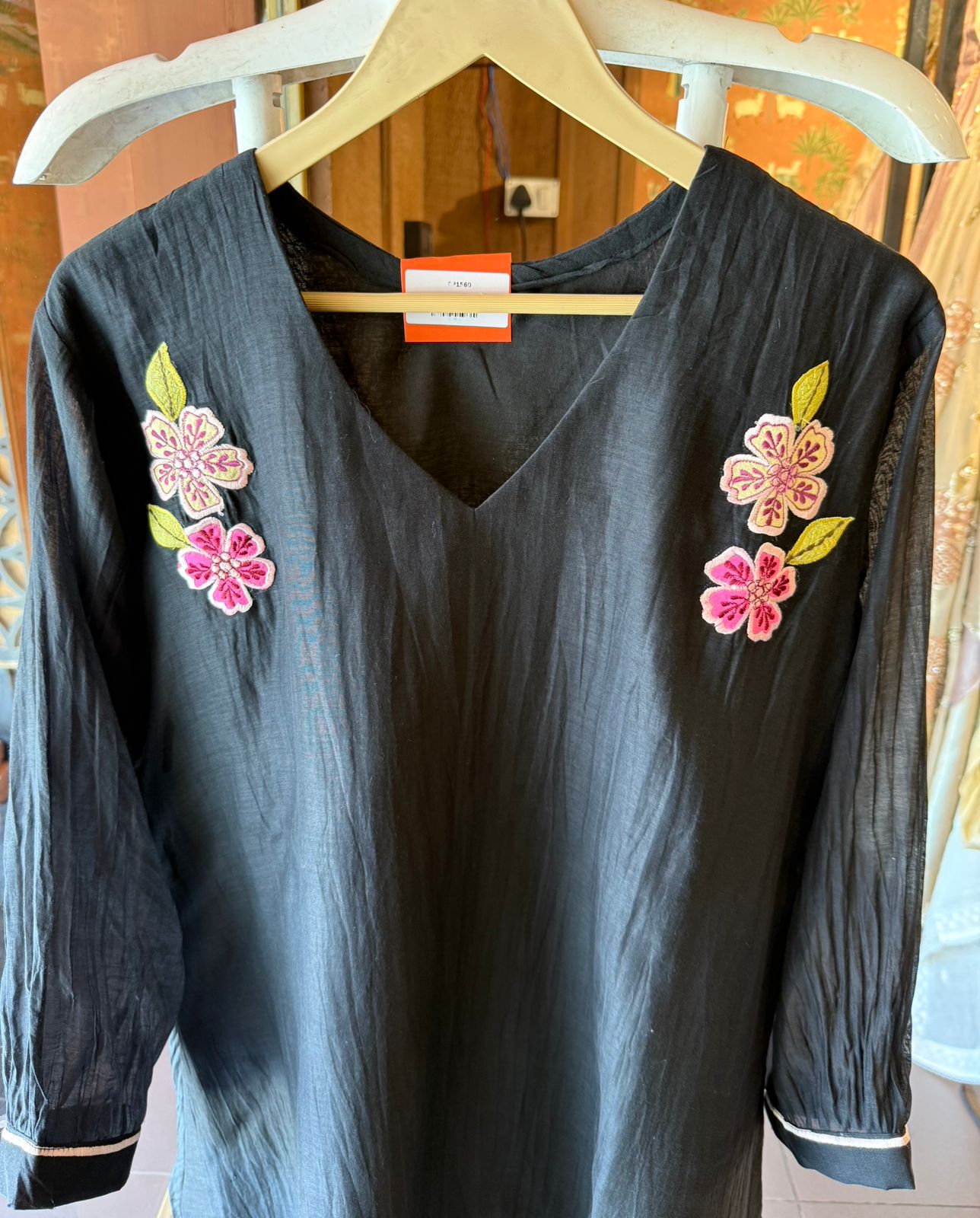 Mul chanderi Tunic Top and pants