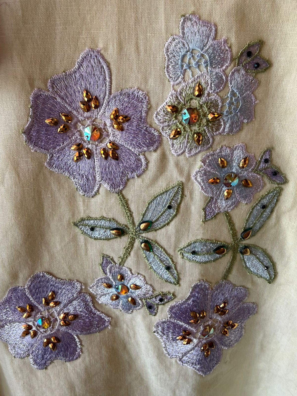 Floral designer Embroidered Tunic with pants
