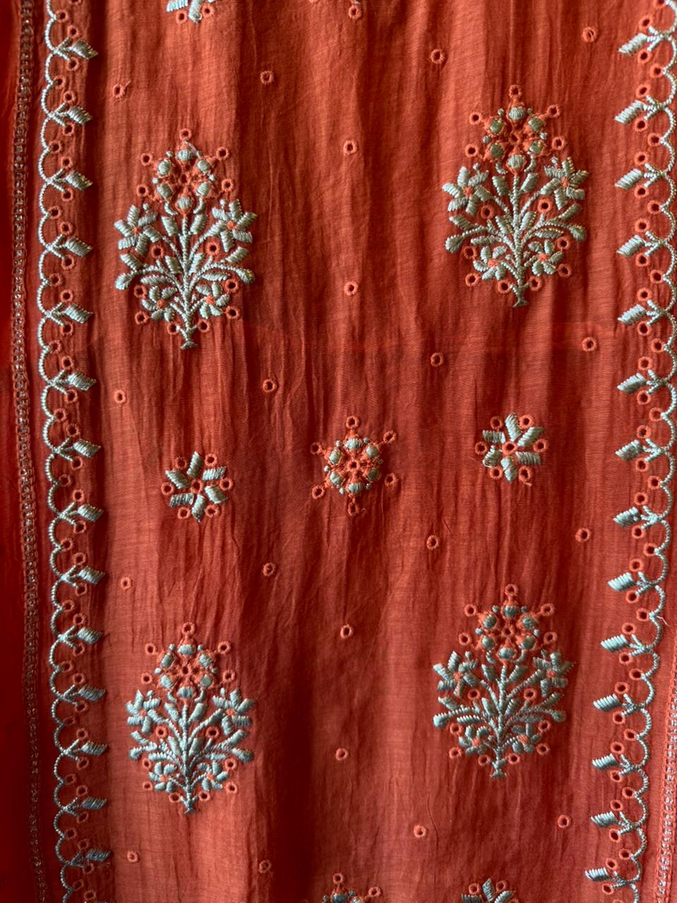Premium Mul cotton Chanderi kurta set