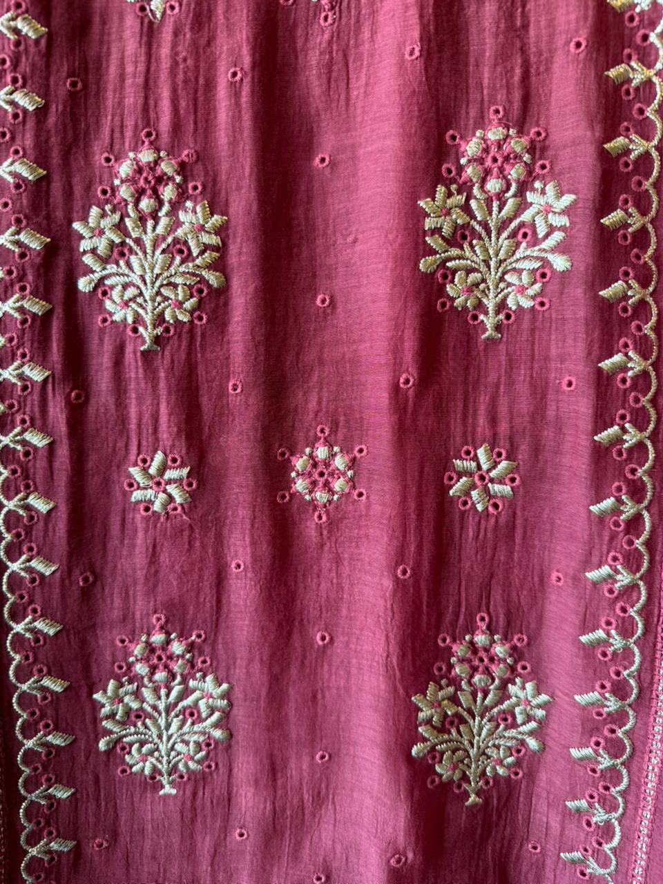Premium Mul cotton Chanderi kurta set