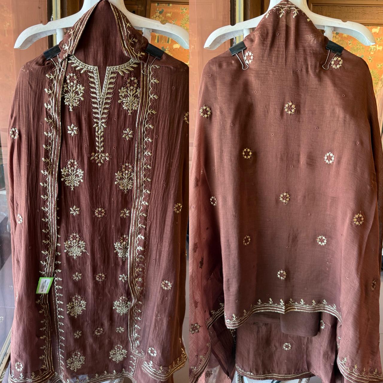 Premium Mul cotton Chanderi kurta set