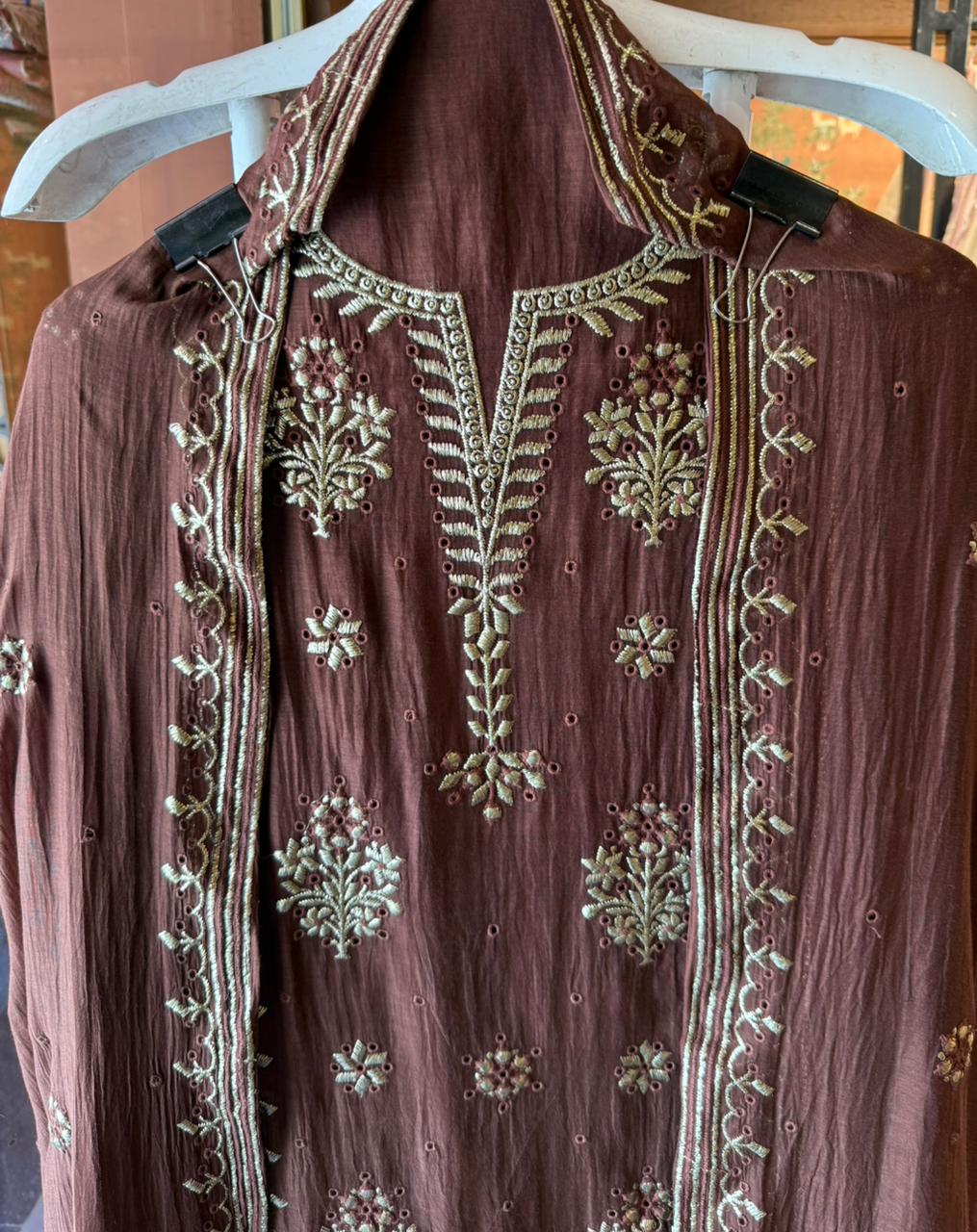 Premium Mul cotton Chanderi kurta set