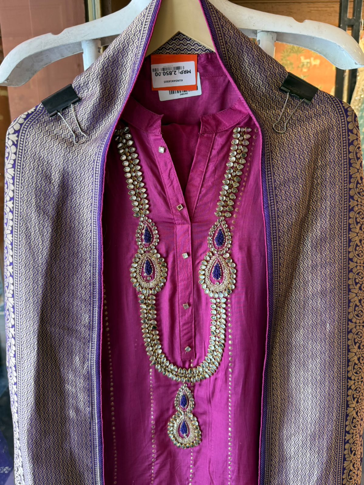 Russian silk Unstitched Shirt
