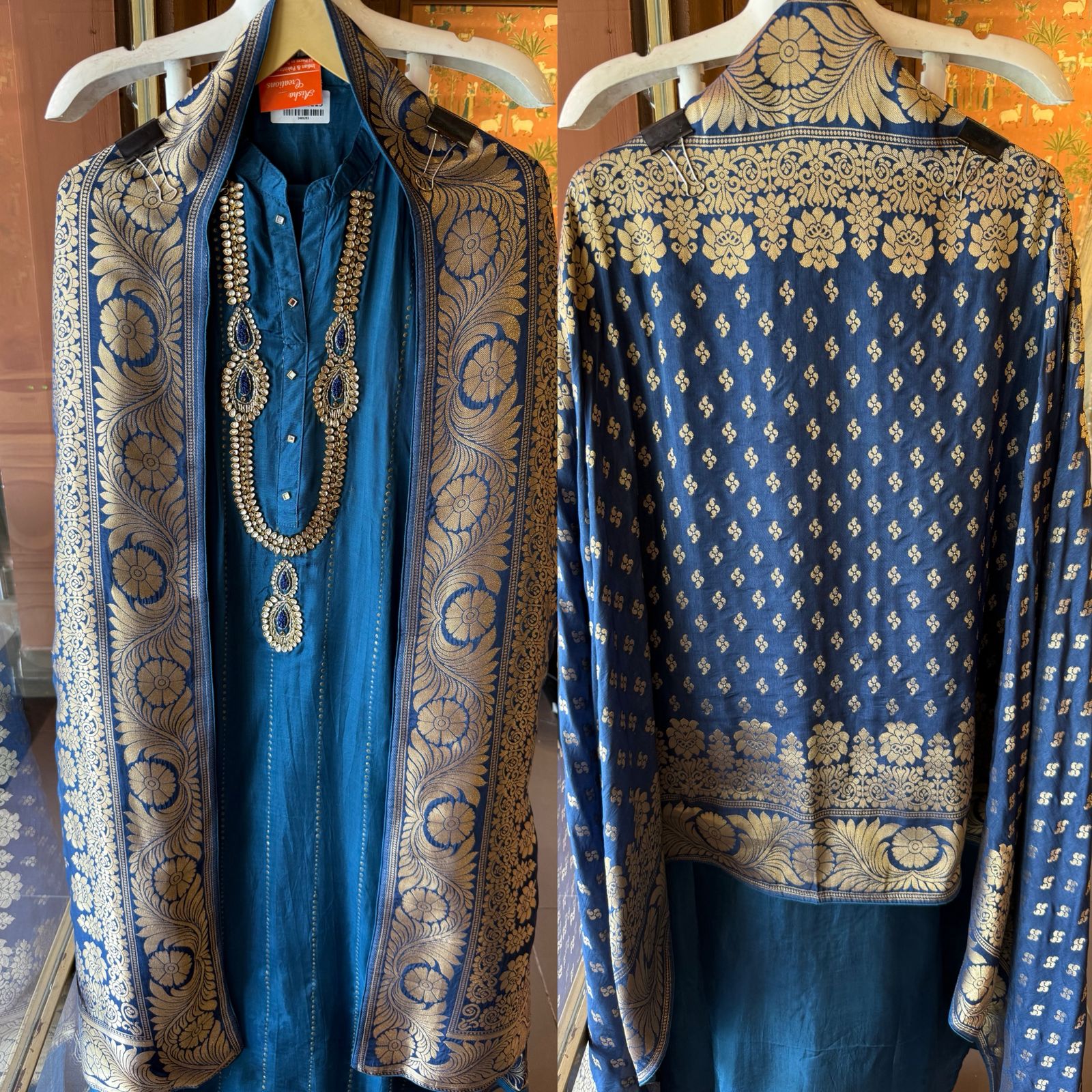 Russian silk Unstitched Shirt