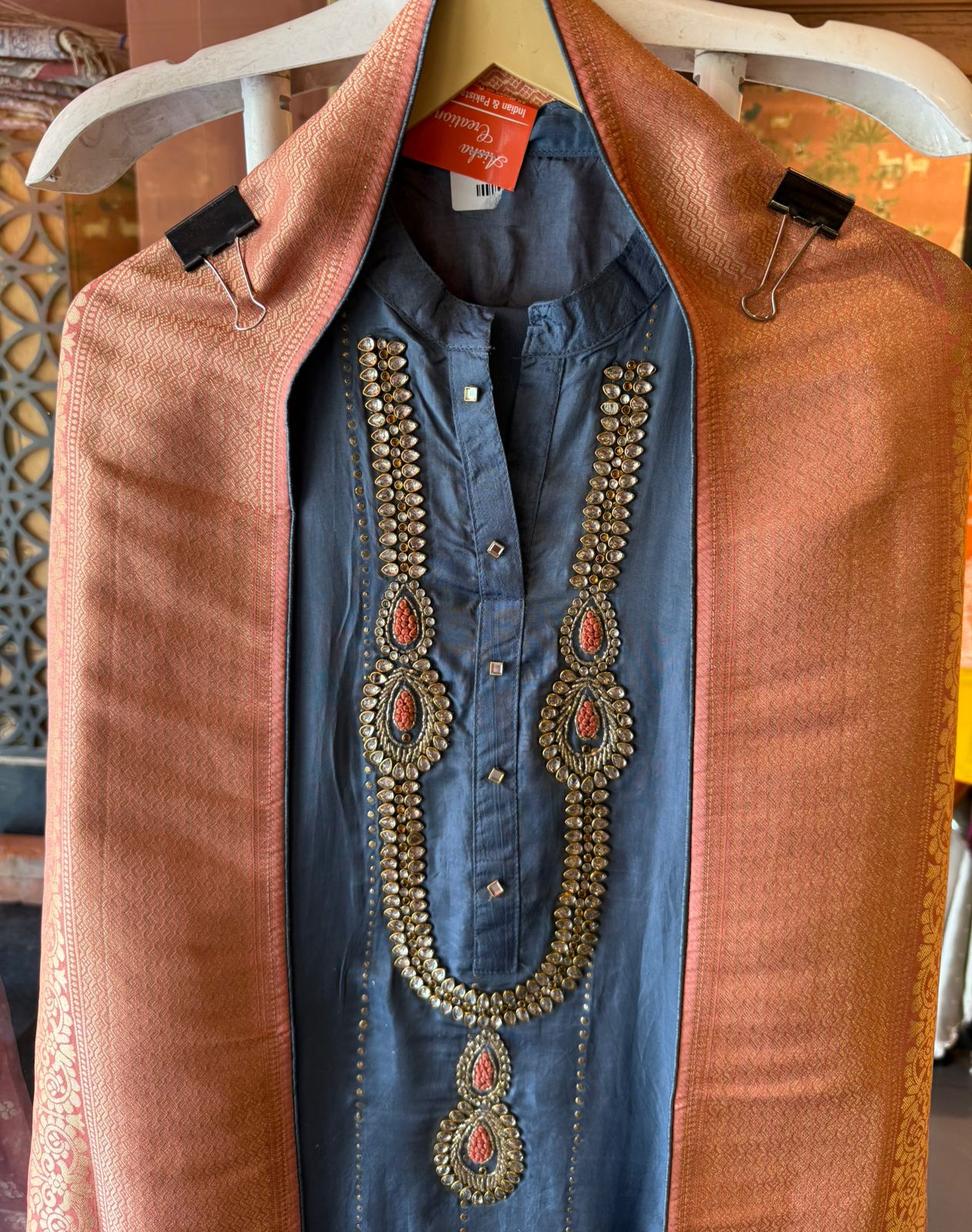 Russian silk Unstitched Shirt